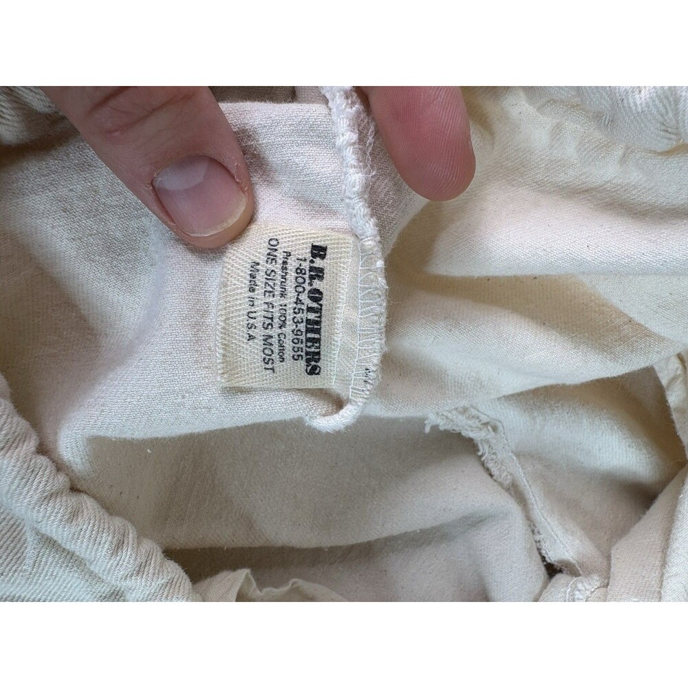 Vintage Iowa State Cyclones Canvas Pants, Large/one Size, Beige 1980s Drawstring - Picture 4 of 9